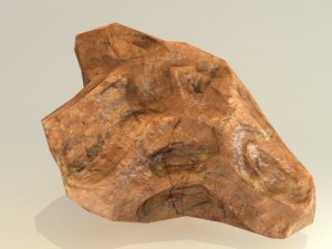 low poly rocks game assets 3D Модель