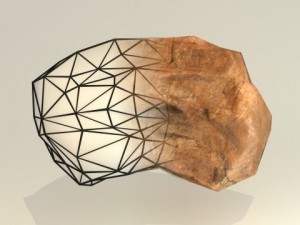 low poly rocks game assets 3D Модель