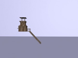 wooden tower 3D Model