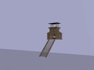 wooden tower 3D Model