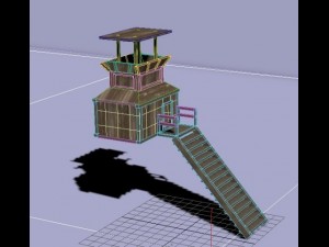 wooden tower 3D Model
