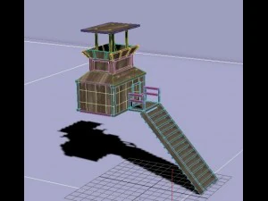 wooden tower 3D Model