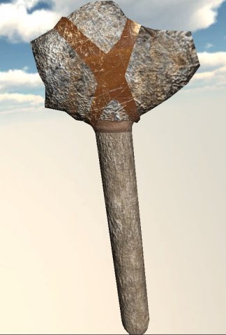 stone hatchet Modello 3D .c4d .max .obj .3ds .fbx .stl .blend 