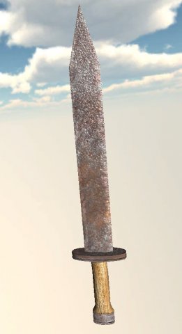 rusty sword Modello 3D .c4d .max .obj .3ds .fbx .stl .blend 