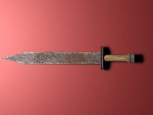 rusty sword Modello 3D