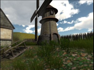 medieval wind mill animatedsound Modelo 3D