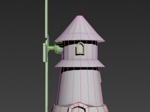 medieval wind mill animatedsound 3D Model