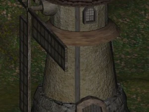 medieval wind mill animatedsound 3D Model