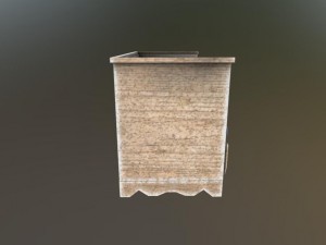 bench with drawers Modelo 3D