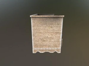 bench with drawers 3D Model