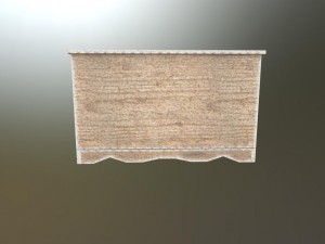 bench with drawers Modelo 3D