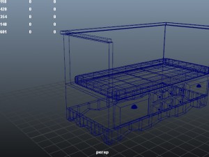 bench with drawers Modelo 3D