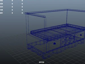 bench with drawers 3D Model