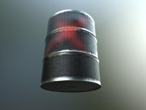 beat up oil drum 3Dモデル