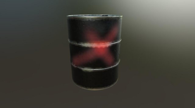 beat up oil drum 3Dモデル .c4d .max .obj .3ds .fbx .stl .blend 