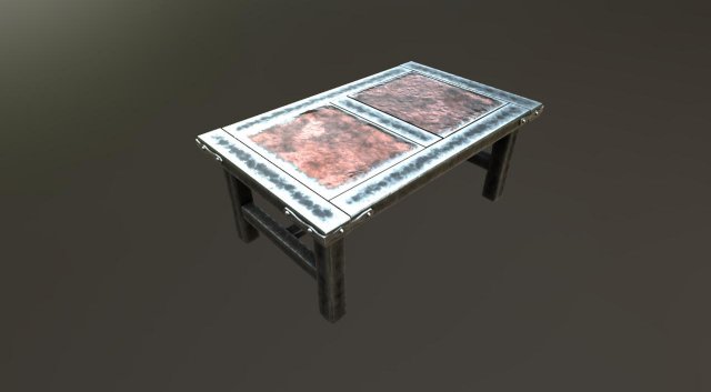 heavy metal table Modelo 3D .c4d .max .obj .3ds .fbx .stl .blend 