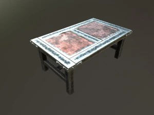 重金属のテーブル 3Dモデル