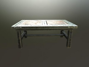heavy metal table Modelo 3D
