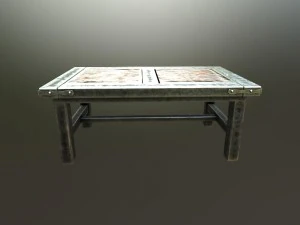 重金属のテーブル 3Dモデル