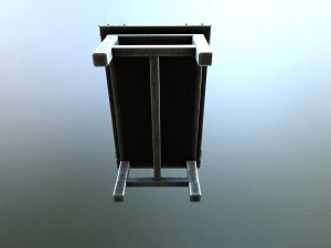 重金属のテーブル 3Dモデル