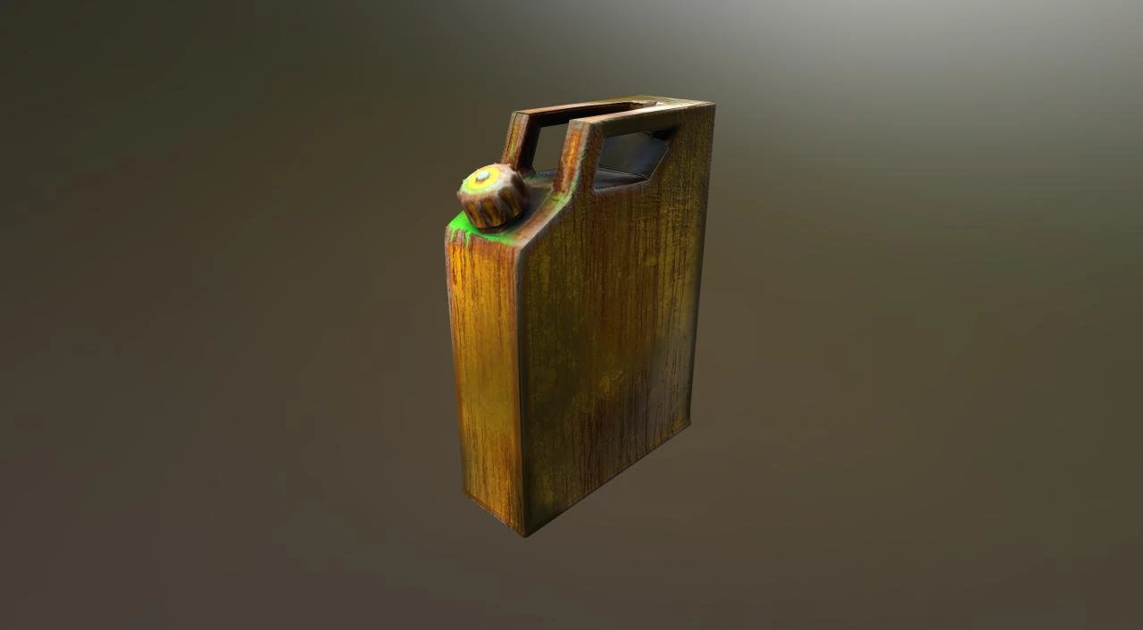 jerry can toxic 3D Model .c4d .max .obj .3ds .fbx .stl .blend 