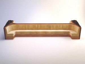 cafe sofa 3D Model