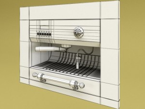 coffee machine ilve es645c 3D Model