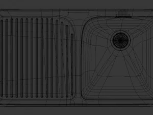 stainless steel sink 3D Model