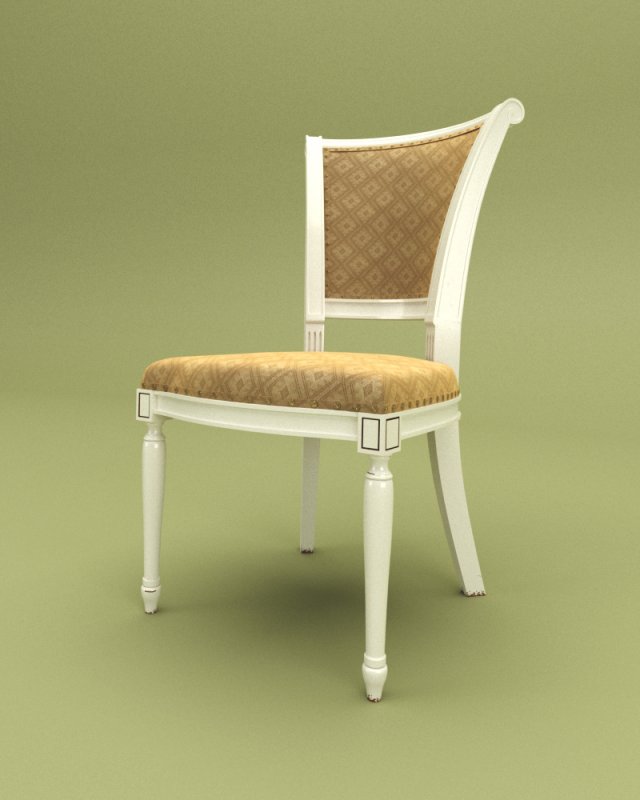 dining chair Model 3D .c4d .max .obj .3ds .fbx .stl .blend 