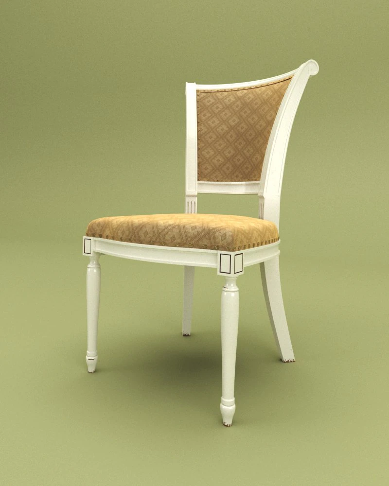 dining chair 3D Model .c4d .max .obj .3ds .fbx .stl .blend 