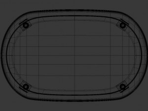 oval dining table Modelo 3D