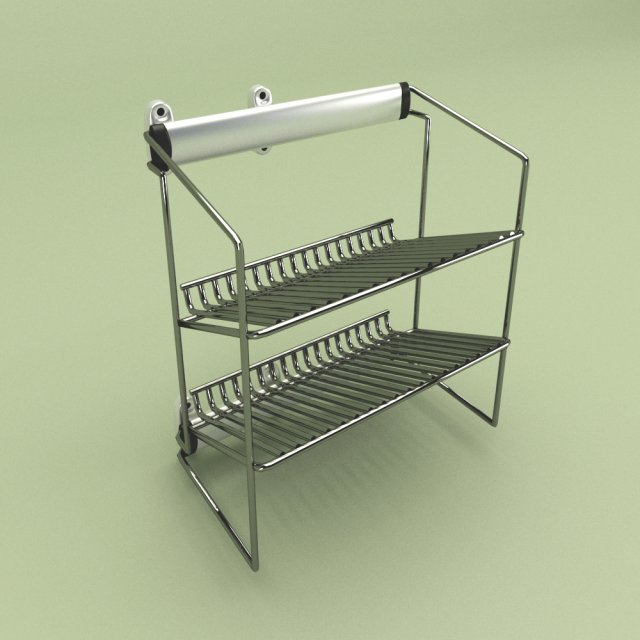 shoes rack Model 3D .c4d .max .obj .3ds .fbx .stl .blend 