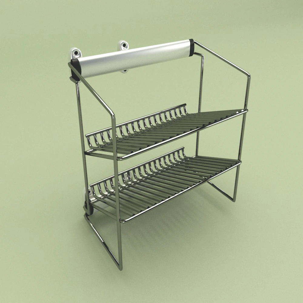 shoes rack 3D Model .c4d .max .obj .3ds .fbx .stl .blend 