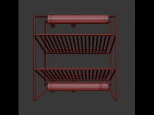 shoes rack Model 3D