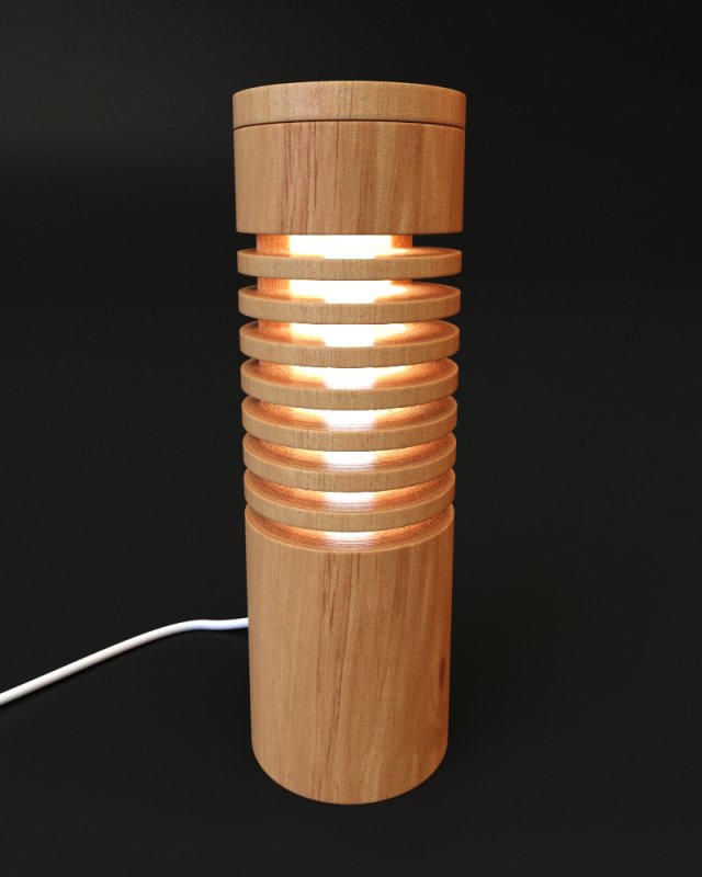 wooden lamp01 Modelo 3D .c4d .max .obj .3ds .fbx .stl .blend 