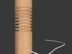 wooden lamp01 Modelo 3D