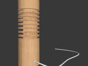 wooden lamp01 3D Model