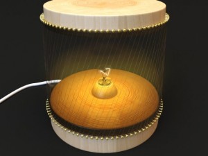 wooden lamp02 Model 3D