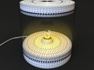 wooden lamp02 3D Model
