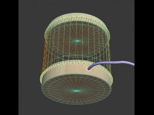 wooden lamp02 3D Model