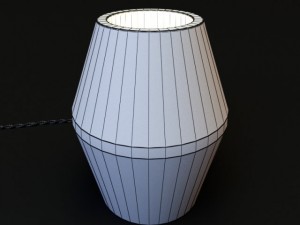 wooden lamp03 3D Модель