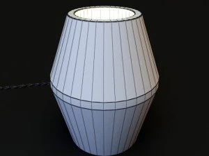 wooden lamp03 3D Model