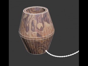 wooden lamp03 3D Модель