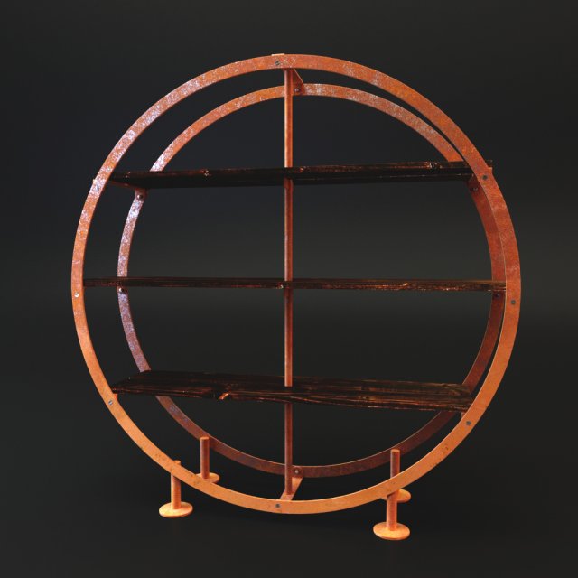 bookcase kansai 3D 모델 .c4d .max .obj .3ds .fbx .stl .blend 