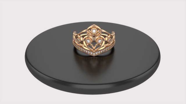 ring  crouw 3D Model .c4d .max .obj .3ds .fbx .stl .blend 