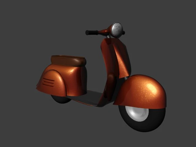 scooter 3D Model .c4d .max .obj .3ds .fbx .stl .blend 