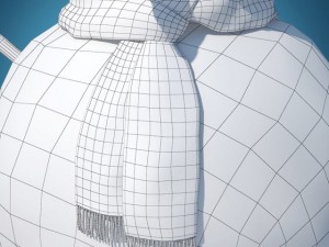 snowman skier 3D Model