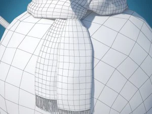 snowman skier 3D Model