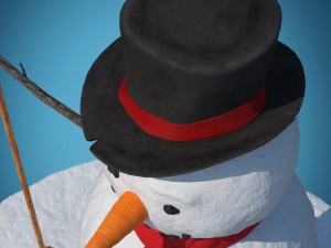 snowman skier 3D Model