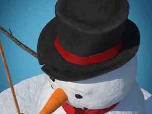 snowman skier 3D Model